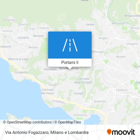 Mappa Via Antonio Fogazzaro