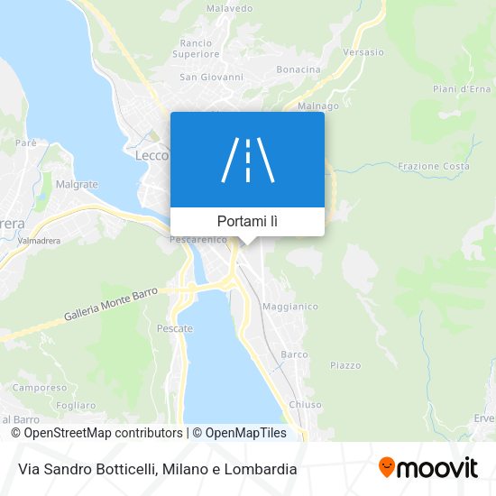 Mappa Via Sandro Botticelli