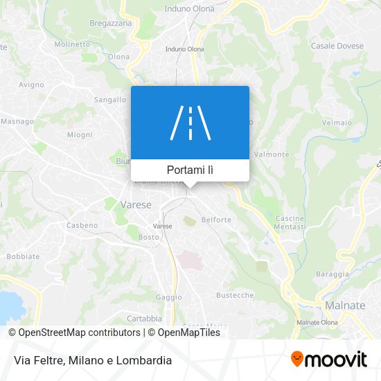 Mappa Via Feltre