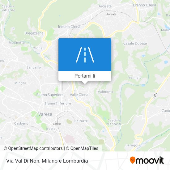 Mappa Via Val Di Non