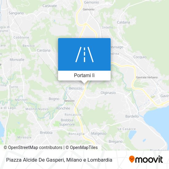 Mappa Piazza Alcide De Gasperi