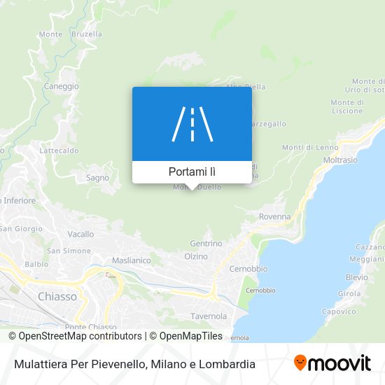 Mappa Mulattiera Per Pievenello