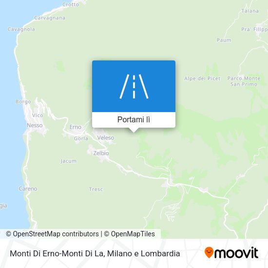Mappa Monti Di Erno-Monti Di La