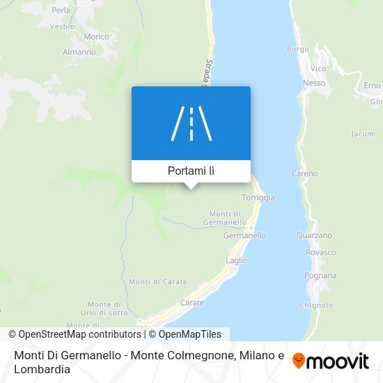 Mappa Monti Di Germanello - Monte Colmegnone