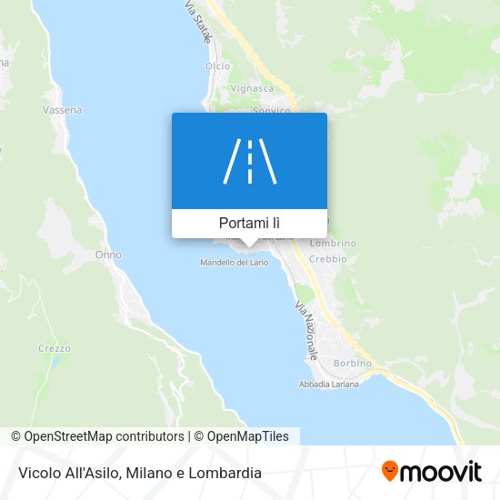 Mappa Vicolo All'Asilo