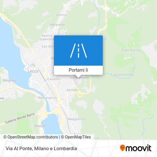 Mappa Via Al Ponte