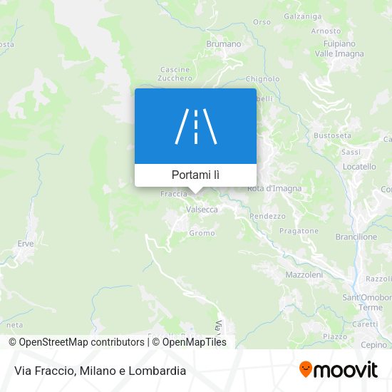 Mappa Via Fraccio