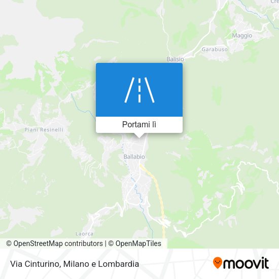 Mappa Via Cinturino