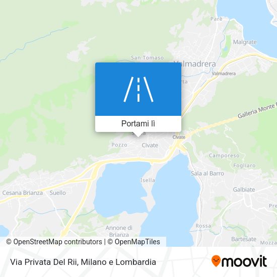 Mappa Via Privata Del Rii