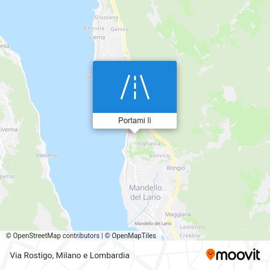 Mappa Via Rostigo