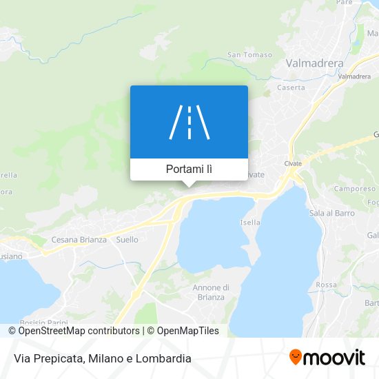Mappa Via Prepicata