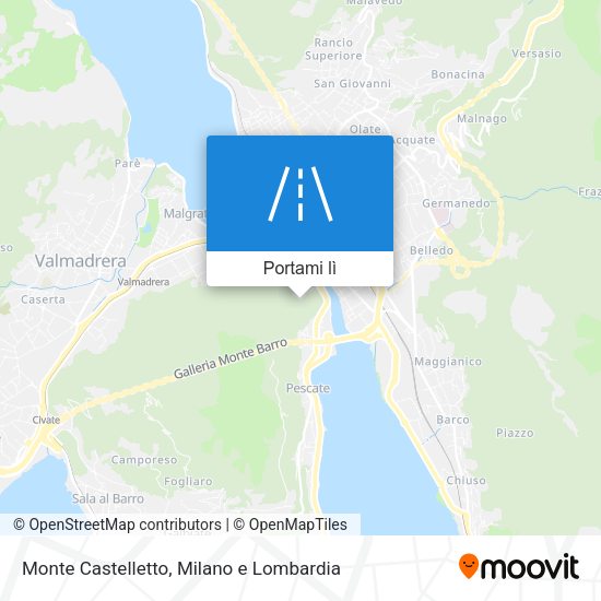Mappa Monte Castelletto