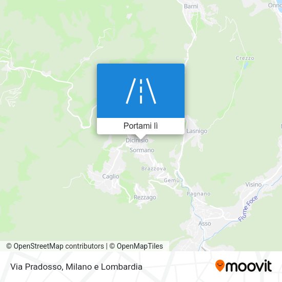 Mappa Via Pradosso