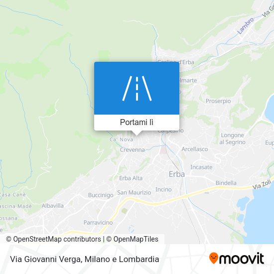 Mappa Via Giovanni Verga