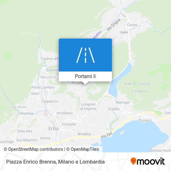 Mappa Piazza Enrico Brenna