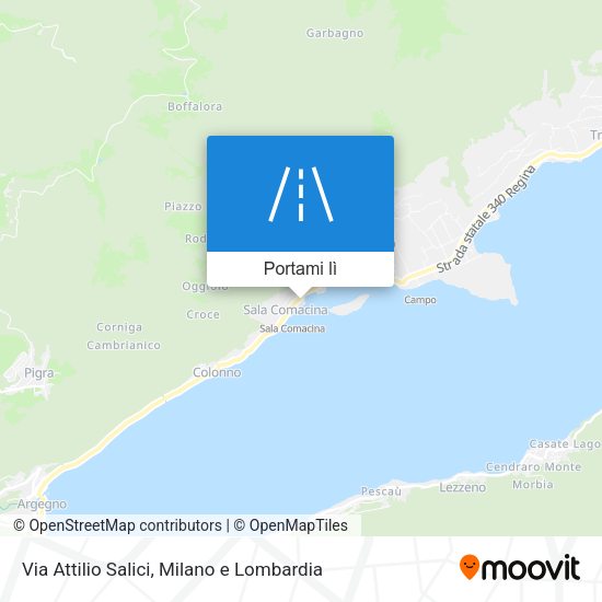 Mappa Via Attilio Salici