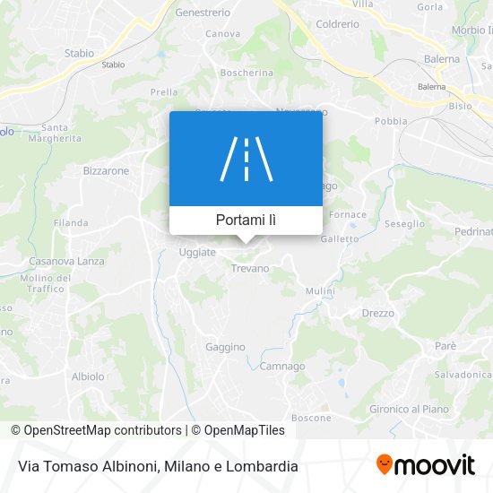 Mappa Via Tomaso Albinoni