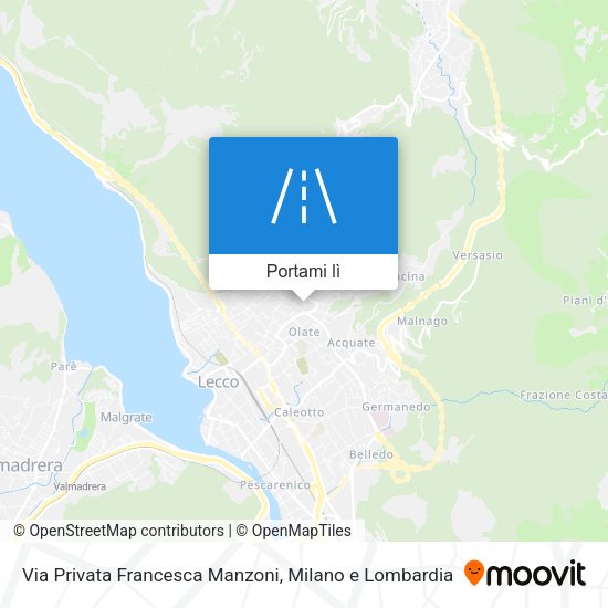 Mappa Via Privata Francesca Manzoni