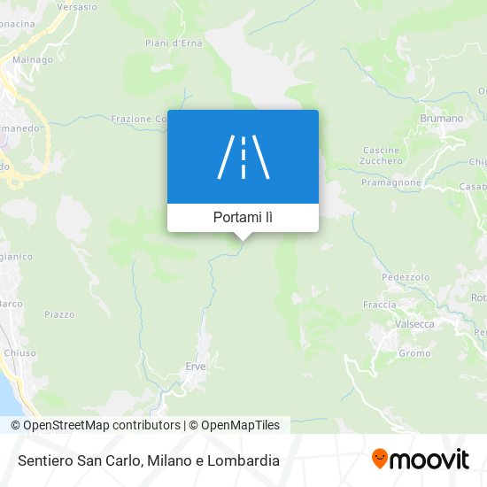 Mappa Sentiero San Carlo