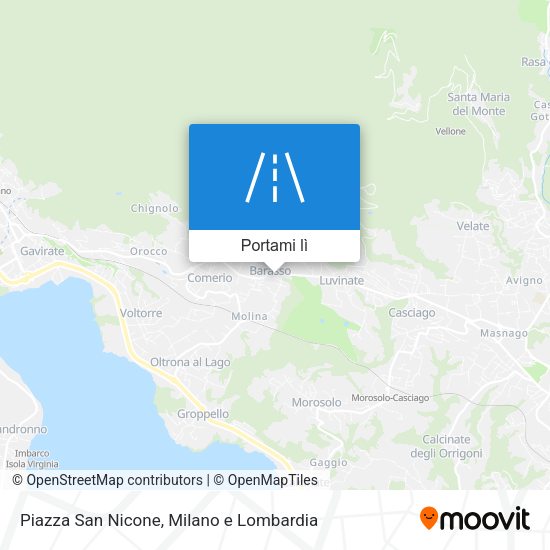 Mappa Piazza San Nicone