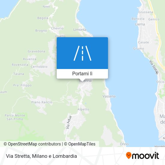 Mappa Via Stretta