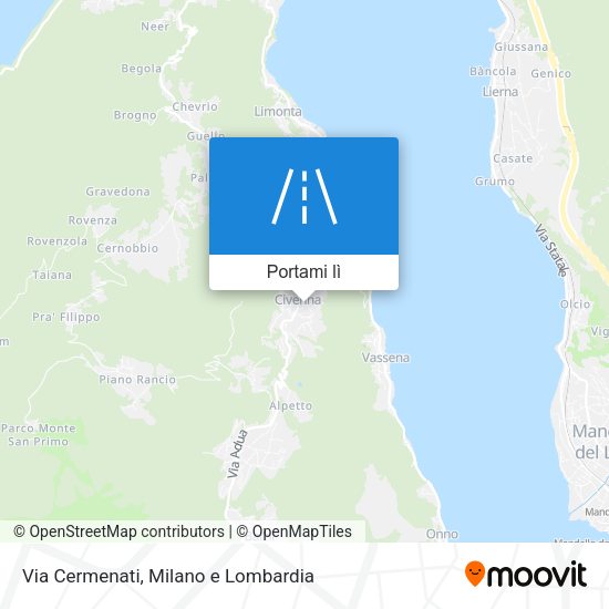 Mappa Via Cermenati