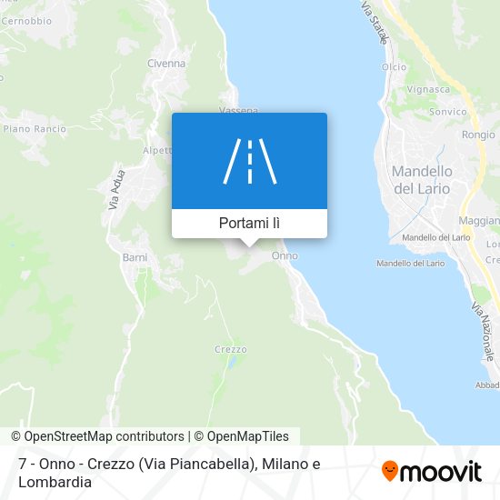 Mappa 7 - Onno - Crezzo (Via Piancabella)