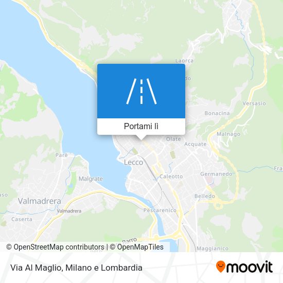 Mappa Via Al Maglio