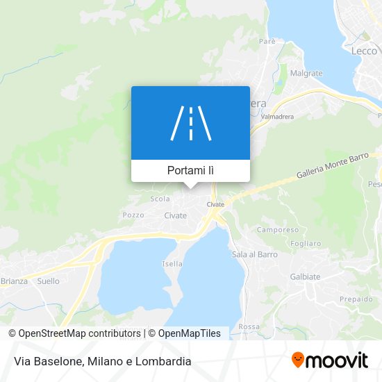 Mappa Via Baselone