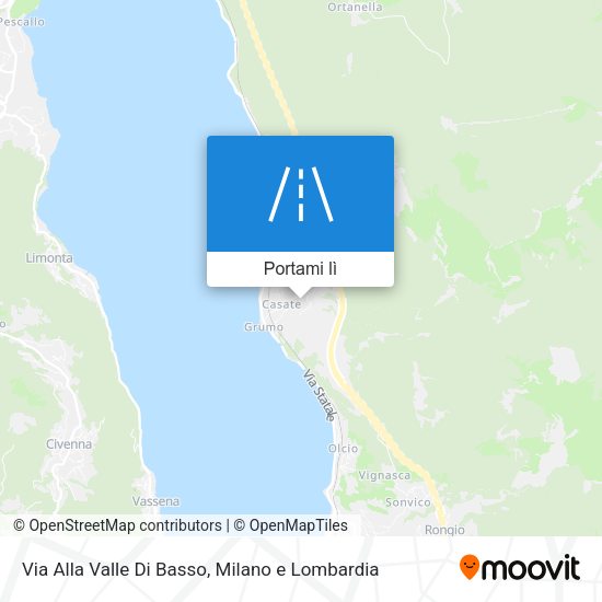 Mappa Via Alla Valle Di Basso