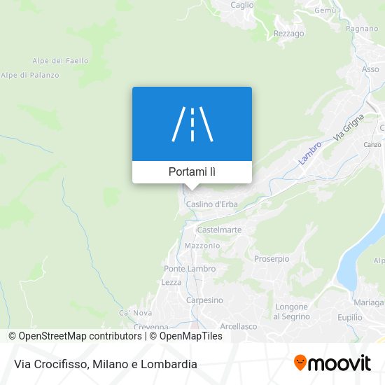 Mappa Via Crocifisso