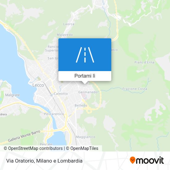 Mappa Via Oratorio