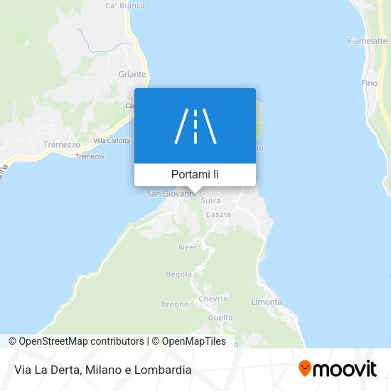 Mappa Via La Derta