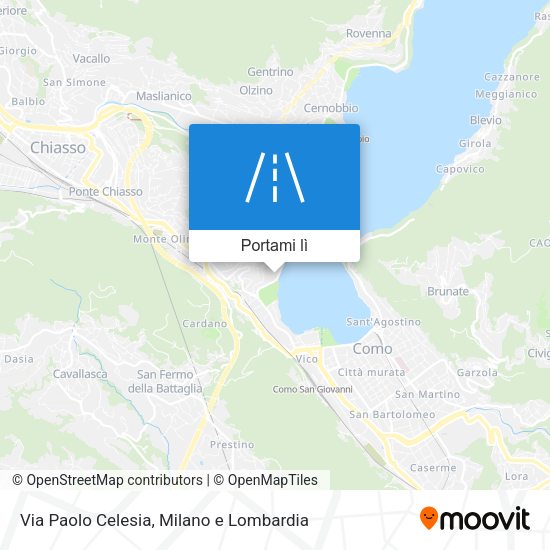 Mappa Via Paolo Celesia