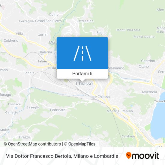 Mappa Via Dottor Francesco Bertola