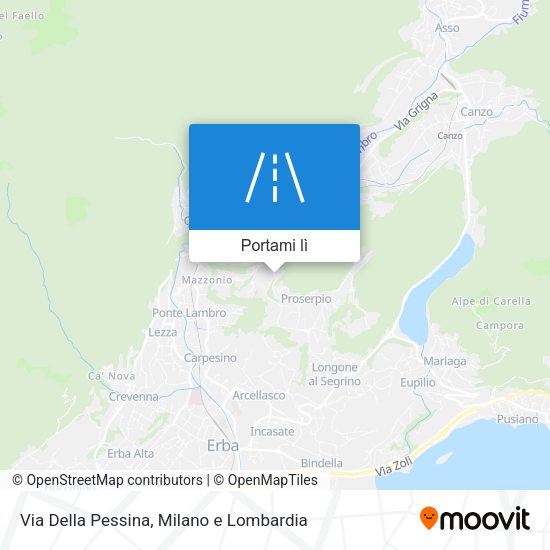 Mappa Via Della Pessina