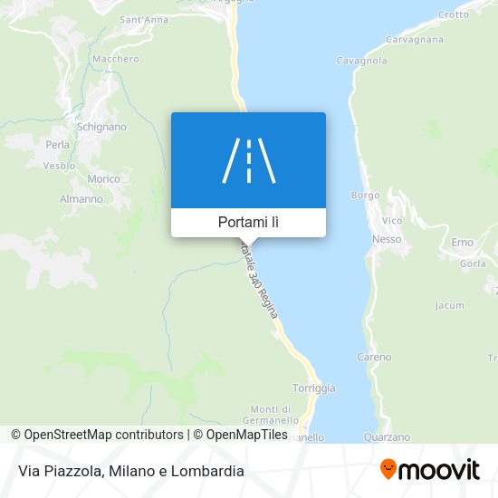 Mappa Via Piazzola