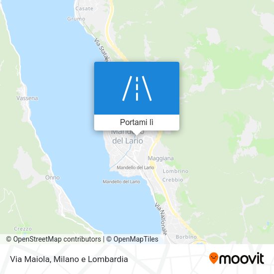 Mappa Via Maiola