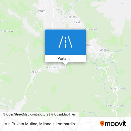 Mappa Via Privata Mulino