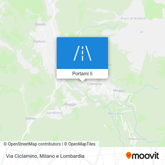 Mappa Via Ciclamino