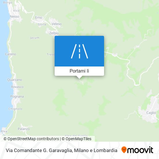 Mappa Via Comandante G. Garavaglia
