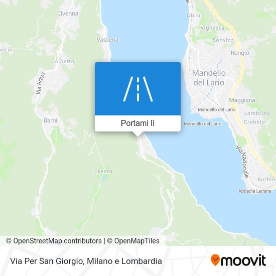 Mappa Via Per San Giorgio