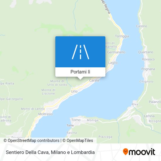 Mappa Sentiero Della Cava
