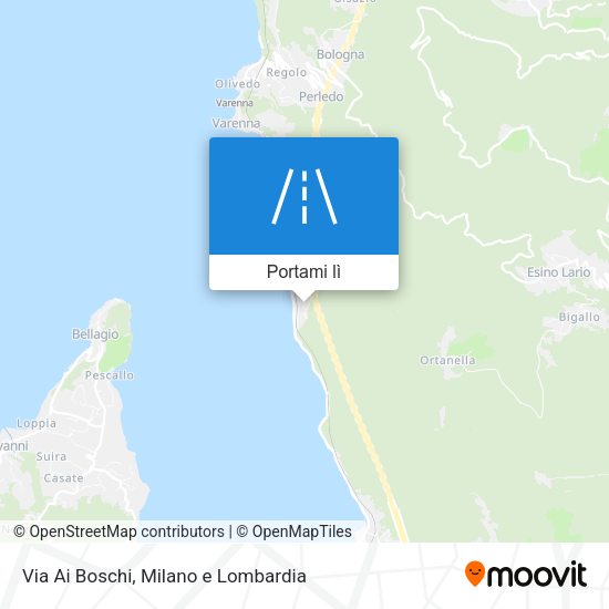 Mappa Via Ai Boschi