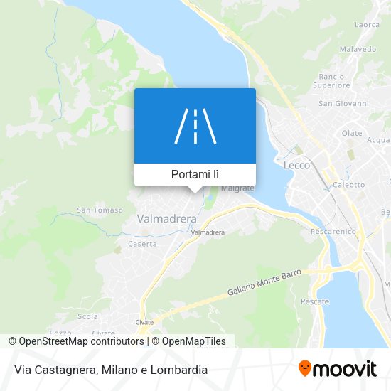 Mappa Via Castagnera