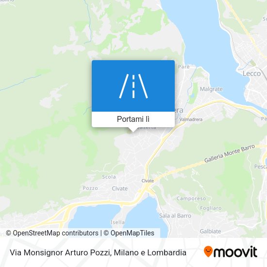 Mappa Via Monsignor Arturo Pozzi