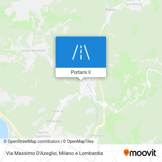 Mappa Via Massimo D'Azeglio