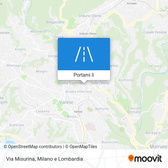 Mappa Via Misurina
