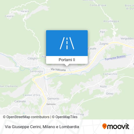Mappa Via Giuseppe Cerini