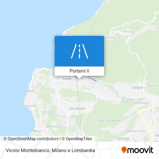 Mappa Vicolo Montebianco